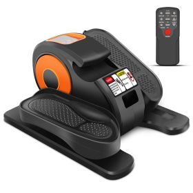 Mini under desk elliptical trainer machine, electric seated pedal exerciser for home, quiet & compact ellipse leg exerciser with display monitor