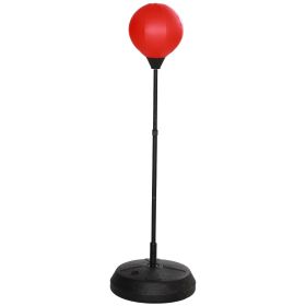 Qaba Punching Bag for Kids w/ Stand & Boxing Gloves, for 5-10 Years | Aosom