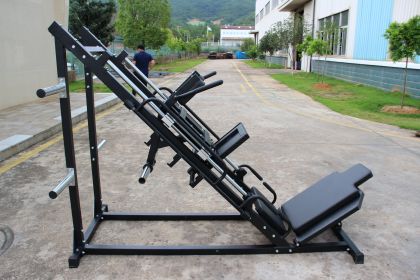 Leg Press Hack Squat Machine, Professional Adjustable Leg Press Machine for Home Gym with Linear Bearing (Color: as Pic)